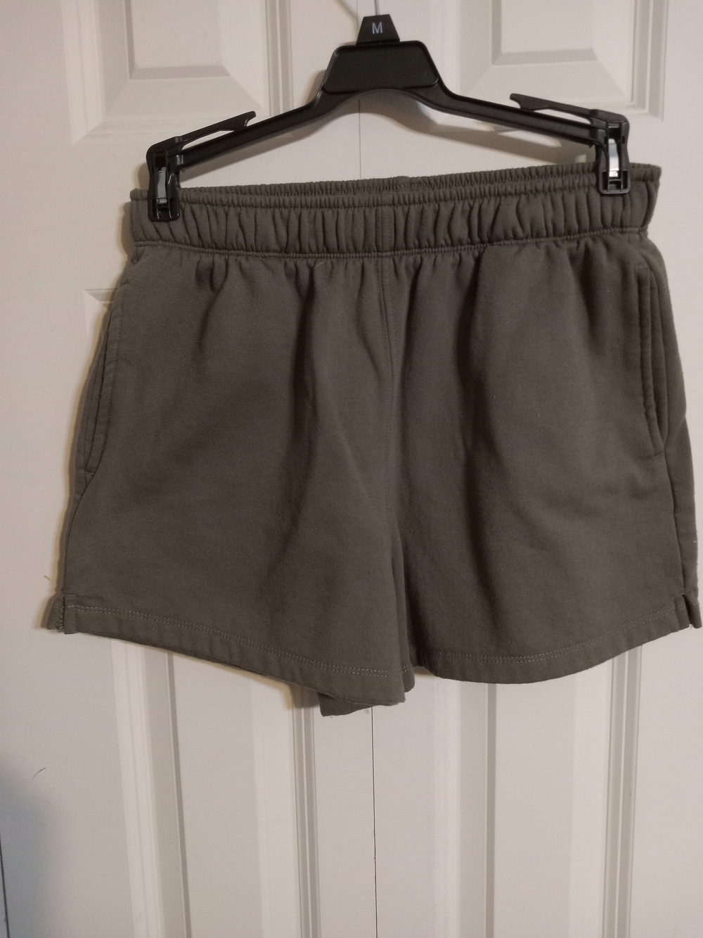 Danskin Olive Green Elastic-Waist Athletic Shorts